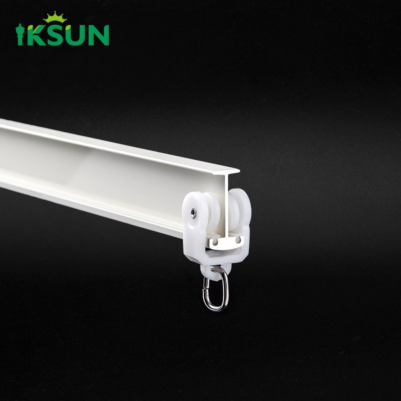 IKSUN High-Quality Unique Long Curtain Rod Track with Classic Design and Finial