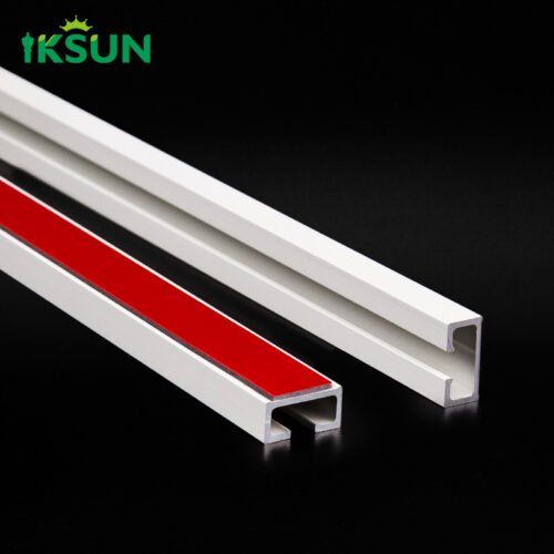 IKSUN Self-Adhesive Drill-Free Curtain Rod Track for Bathroom and Closet Shelves - Image 4