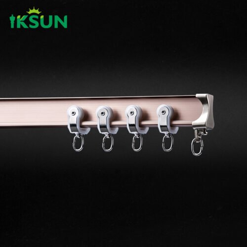 IKSUN High-Quality Unique Long Curtain Rod Track with Classic Design and Finial