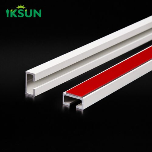 IKSUN Self-Adhesive Drill-Free Curtain Rod Track for Bathroom and Closet Shelves - Image 5