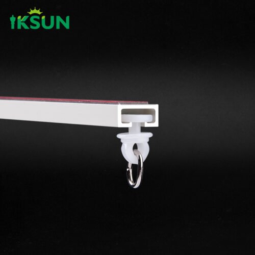 IKSUN Self-Adhesive Drill-Free Curtain Rod Track for Bathroom and Closet Shelves - Image 3