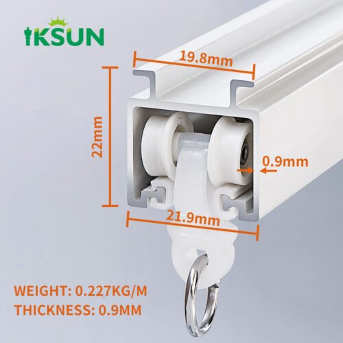 IKSUN Stylish Vertical Curtain Track With Stylish Modern Design And Environmentally Friendly Features - Image 4