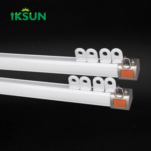 IKSUN Durable Aluminium Curtain Tracks with Silent Rollers and Elegant End Caps for Modern Interiors - Image 2