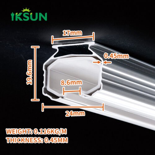 IKSUN  Modern Dual-Track Silent Curtain Rod with Nano Side Design for Ceiling Mount - Image 4