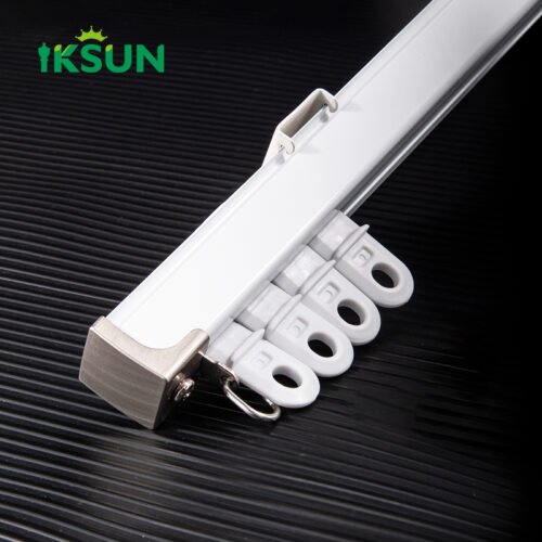 IKSUN High-Strength Aluminum Curtain Track Profile with Precise Dimensions and Silent Runner Design for Smooth Operation - Image 3