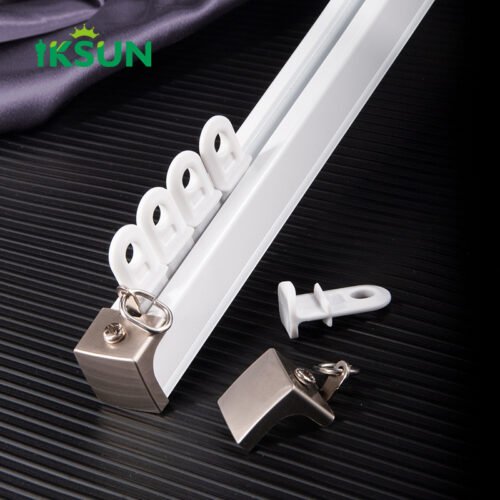 IKSUN High-Strength Aluminum Curtain Track Profile with Precise Dimensions and Silent Runner Design for Smooth Operation - Image 2