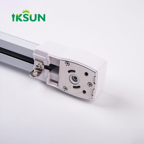 IKSUN Factory  Promotion Heavy Duty Aluminium Ceiling-Mounted Smart Motorized Curtain Track with Wireless Automatic System - Image 8