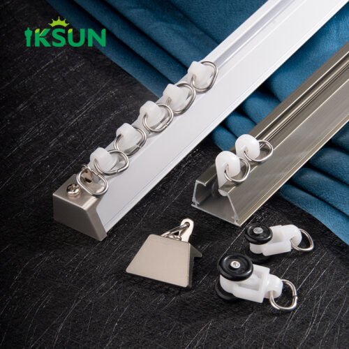 Factory Wholesale Durable Aluminium Curtain Track System with Silent Rollers and Premium Accessories