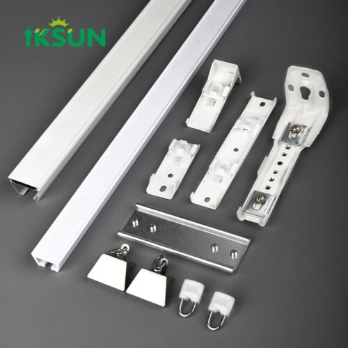 IKSUN 6.7m Heavy-Duty Aluminum Curtain Track Silent and Durable Curtain Rail for Contemporary Interiors - Image 2