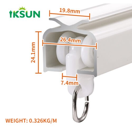 IKSUN Electrophoresis Multifunctional Curtain Track Ceiling Mount Matte Apple Gold - Image 4