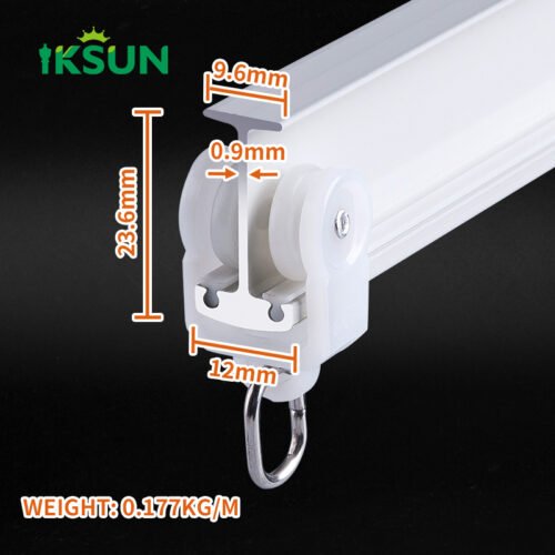 IKSUN High-Quality Unique Long Curtain Rod Track with Classic Design and Finial - Image 4