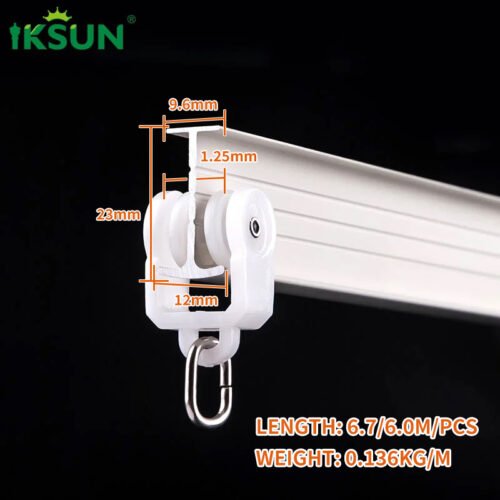 IKSUN Flexible And Adjustable Curved Curtain Track Chinese Manufacturer Suitable For Any Scene - Image 4