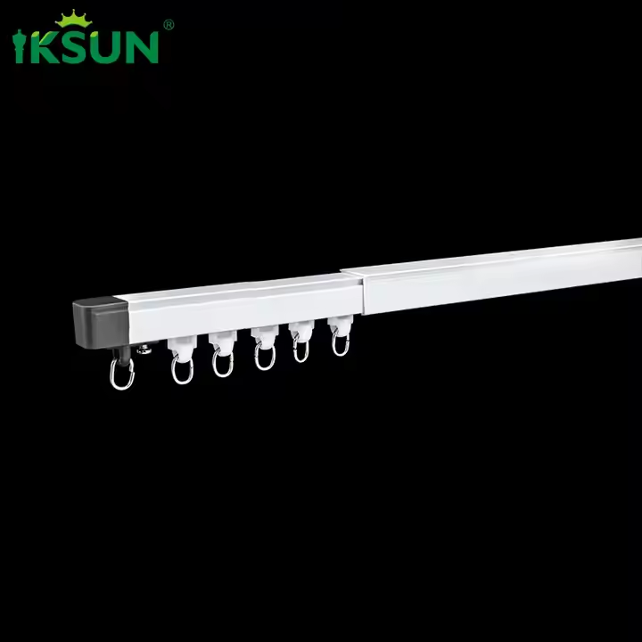 Cheap Wholesale 2.4-4.5m Adjustable Stretchable Curtain Poles, Retractable Tracks, and Extendable Curtain Rod Rails