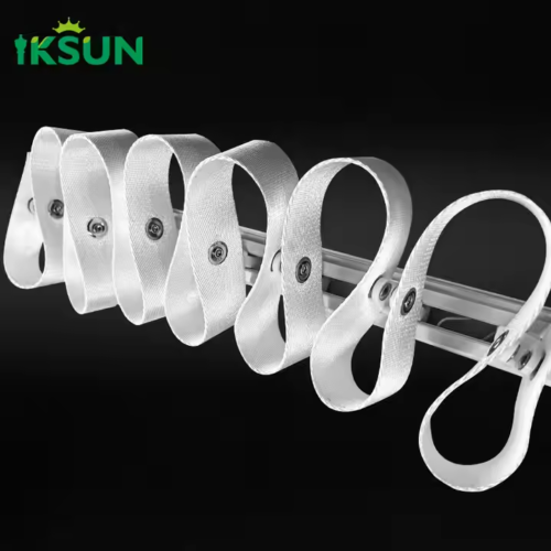 China Direct Sales High Quality Curtain Accessories Electric Curtain Rail with S Wave Fold Curtain Tape - Image 4