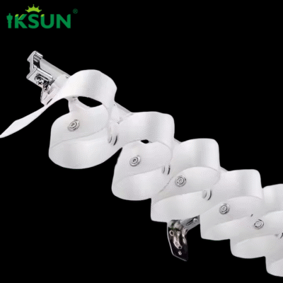 China Direct Sales High Quality Curtain Accessories Electric Curtain Rail With S Wave Fold Curtain Tape 4