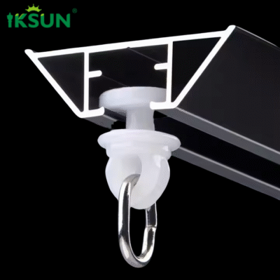 China Factory Supplier Heavy Duty Aluminum Curtain Track Rod Ceiling Mounted Curtain Rail V Shaped Curtain Track For Hotels