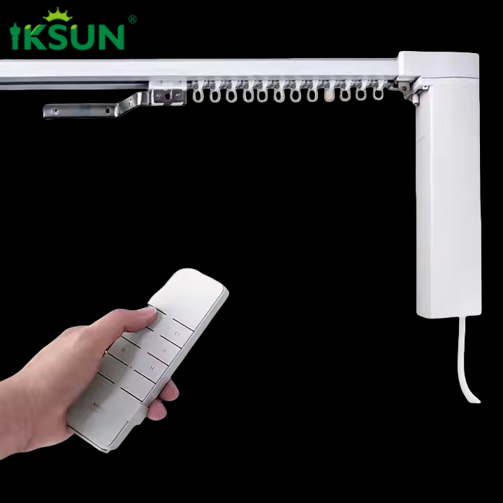 China Factory Wholesale Customizable Low Price Extruded Aluminium Heavy Duty Tuya WiFi Motorized Smart Electric Curtain Track System for Home and Office