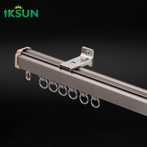 IKSUN Anodized Aluminum Motorized Curtain Rod Set from Chinese Factory - Image 4