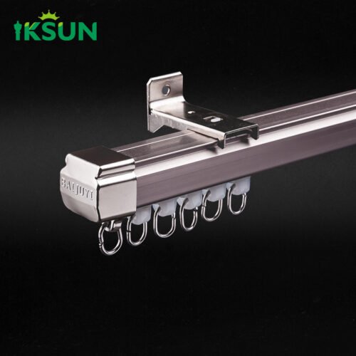 IKSUN Electrophoresis Multifunctional Curtain Track Ceiling Mount Matte Apple Gold - Image 2