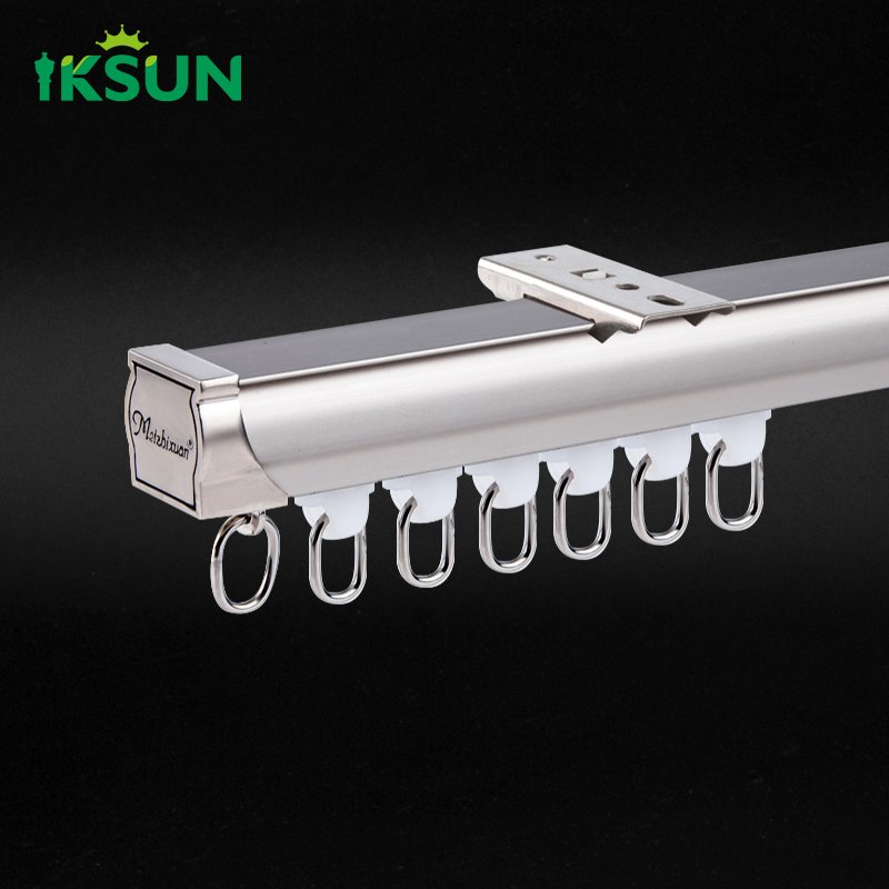 IKSUN Wholesale Electrophoresis Silent Curtain Track Factory Ource Production And Easy Installation