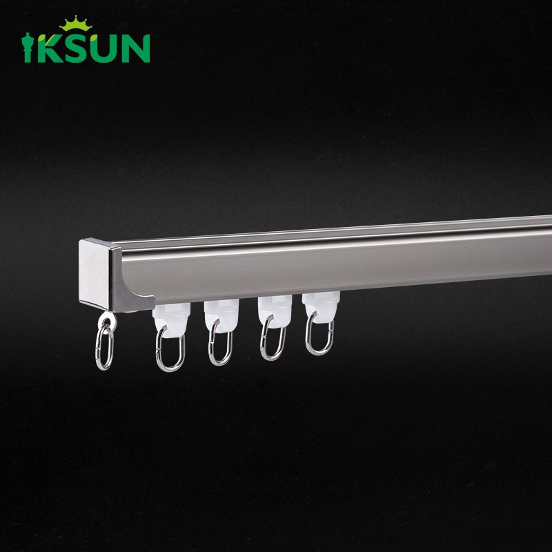 IKSUN Low-Cost Wholesale Heavy-Duty Aluminum Curtain Track for Ceiling or Wall Mount