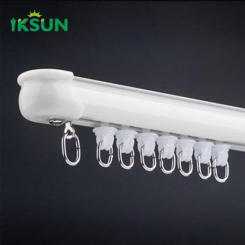 0.5mm Ultra-Thin Aluminum Curtain Track for Windows and Multifunctional Shower Use