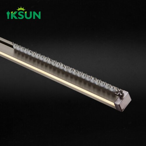 IKSUN Factory Direct 0.8mm Thick Practical LED Curtain Track with Silent Design and Smooth Operation - Image 2