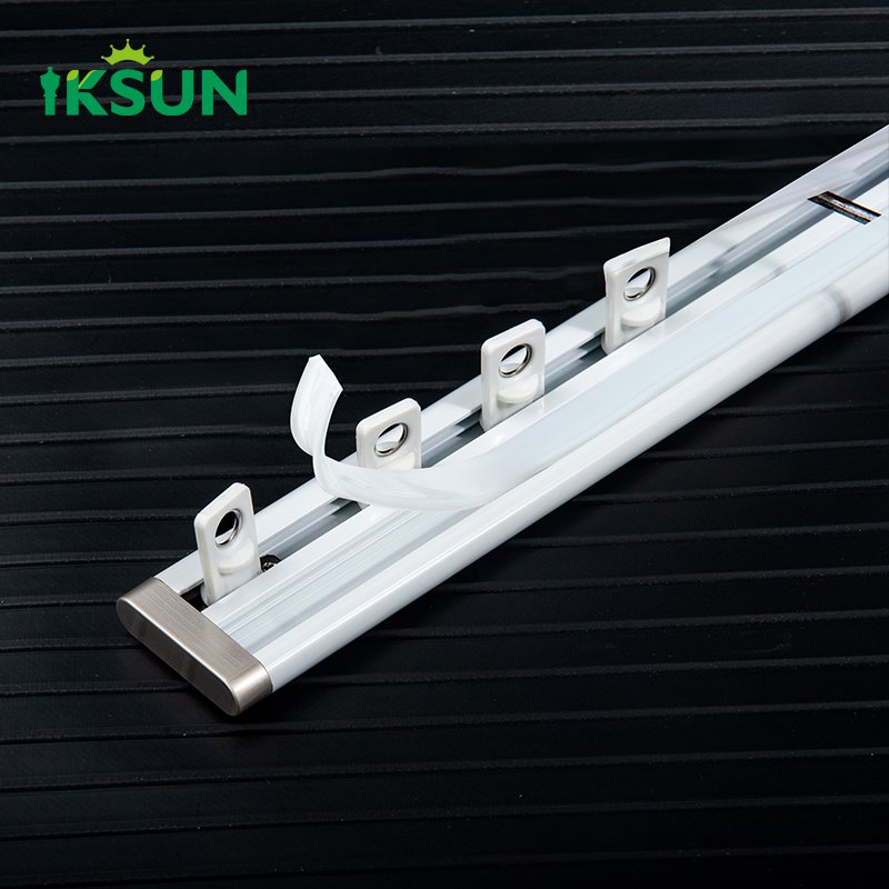 IKSUN Factory Price Modern Light Luxury Aluminium Alloy Curtain Track with Silent Design for Smooth Operation