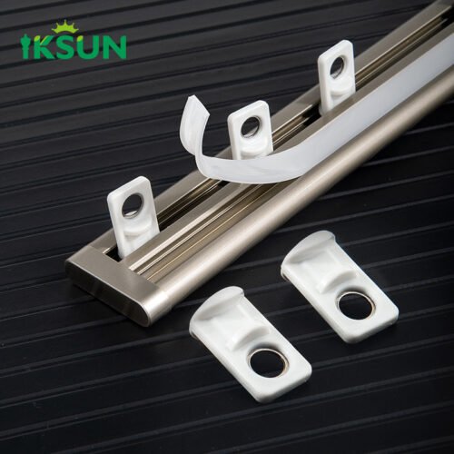 IKSUN Factory Price Modern Light Luxury Aluminium Alloy Curtain Track with Silent Design for Smooth Operation - Image 3