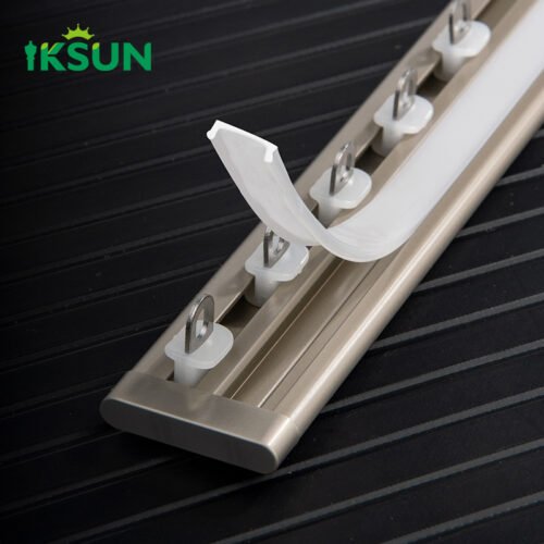 Wholesale Ultra-Thin Heavy Duty Aluminum Alloy Curtain Track Rail with Sleek Design, Durable Construction, and Smooth Performance for Modern Homes and Offices - Image 2