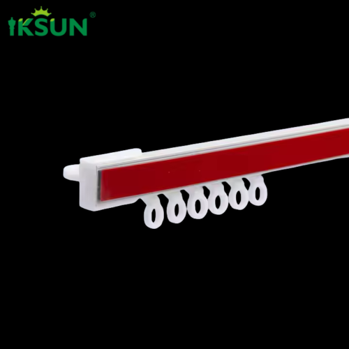 Factory Direct Adhesive Aluminum Curtain Track No-Drill Ceiling and Wall Mount with Tape