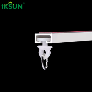 Factory Direct Adhesive Aluminum Curtain Track No-Drill Ceiling and Wall Mount with Tape