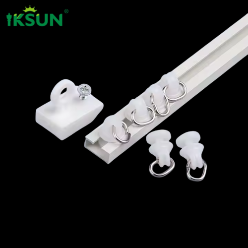 Factory Direct Adhesive Aluminum Curtain Track No-Drill Ceiling and Wall Mount with Tape - Image 4