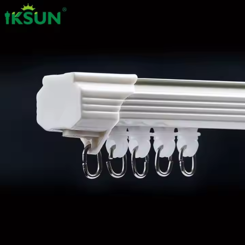 Factory Direct Bay Window Curtain Rod   Heavy-Duty Aluminum Alloy Curtain Track for Ceiling Mount  Customizable - Image 2