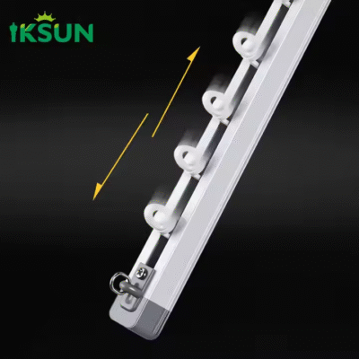 Factory Direct Hotel Extendable Curtain Track Aluminium Adjustable Curtain Rail For Home Use