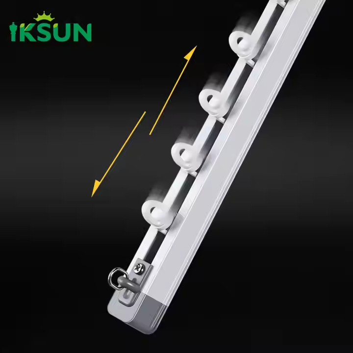 Factory Direct Hotel Extendable Curtain Track Aluminium Adjustable Curtain Rail for Home Use