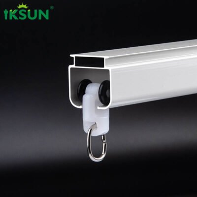 Factory Direct IKSUN High Strength Aluminium Alloy Silent Curtain Track With Sliding Rollers And Accessories