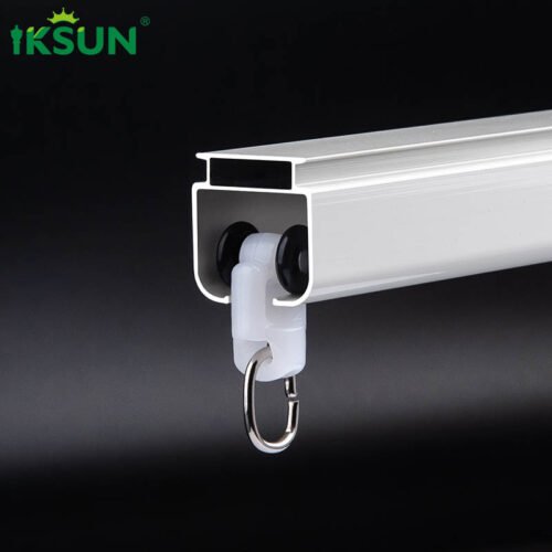 IKSUN Factory Direct  High-Strength Aluminium Alloy Silent Curtain Track with Sliding Rollers and Accessories