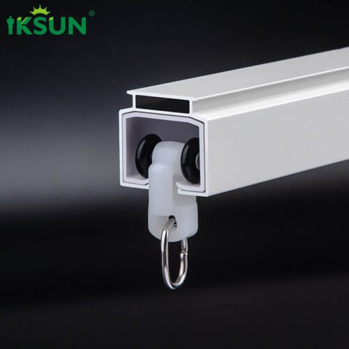 IKSUN Factory Direct Silent Embedded Straight Curtain Track Modern Design Durable Easy Installation with Accessories