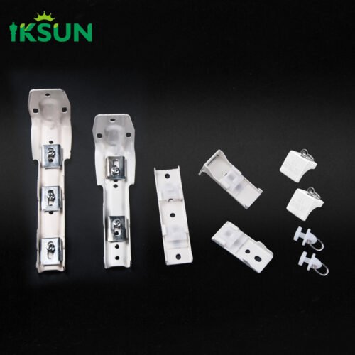 IKSUN Factory Durable Heavy-Duty Aluminum Ceiling Curtain Track with Reinforced Bracket for Stability - Image 4