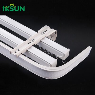 Factory Durable Heavy Duty Aluminum Ceiling Curtain Track With Reinforced Bracket For Stability 5