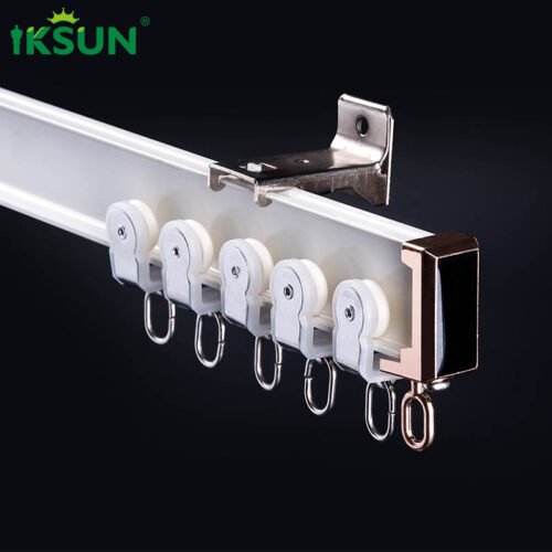 Factory Wholesale Affordable Alloy Ceiling Brackets Heavy-Duty Aluminum Bendable Curved Curtain Track Durable, Stable, and Customizable - Image 2