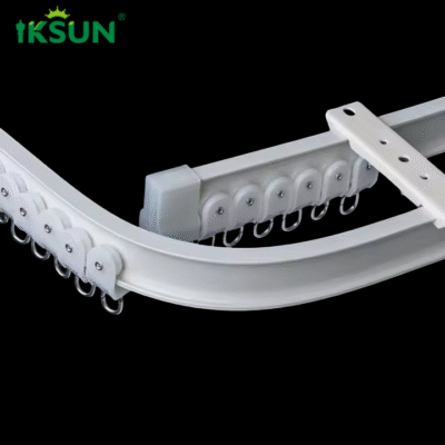 Factory Wholesale Aluminum New Design Slimline Profile Bendable Curved Curtain Track For Modern Interiors