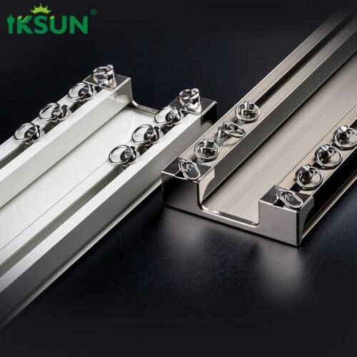 IKSUNFactory  Wholesale Ceiling Double Curtain Rail  Double Recessed Curtain Track for Suspended Ceilings - Image 2