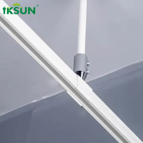 IKSUN Factory Wholesale Flexible Bendable Ceiling Curtain Track for Bay Windows, Hospitals, and Cubicle Transfusion Poles - Image 3