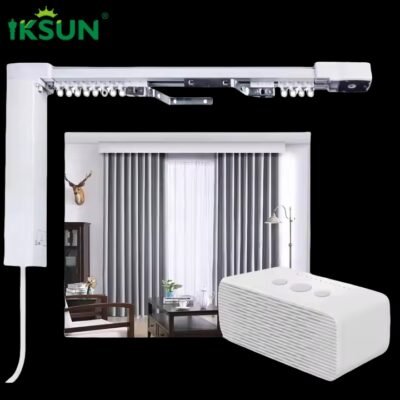 Factory Wholesale Low Price Aluminium Alloy S Fold Smart Home Wireless Motorized Electric Curtain Rail Track For Home 