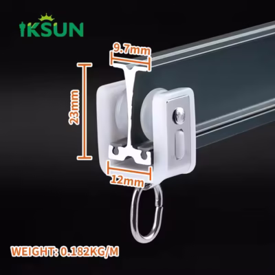 Heavy Duty Convenient Curtain Rail Ceiling Mount Bendable Curtain Track Curved Ceiling Curtain Track 1