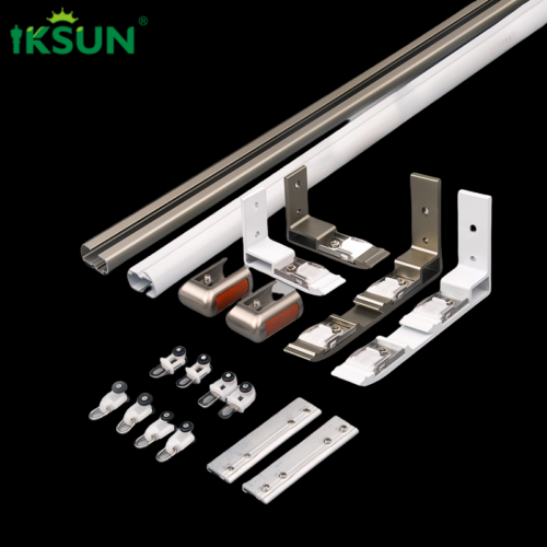 IKSUN Heavy-Duty Aluminium Curtain Track with Smooth Sliding Rollers and Durable Brackets - Image 5