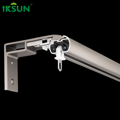 IKSUN Heavy-Duty Aluminium Curtain Track with Smooth Sliding Rollers and Durable Brackets - Image 2