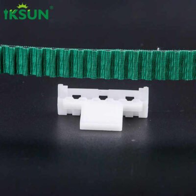 IKSUN Manual Motorized Curtain Track Rubber Belt Smooth Sliding Smart Curtain System Conveyor Belt 1